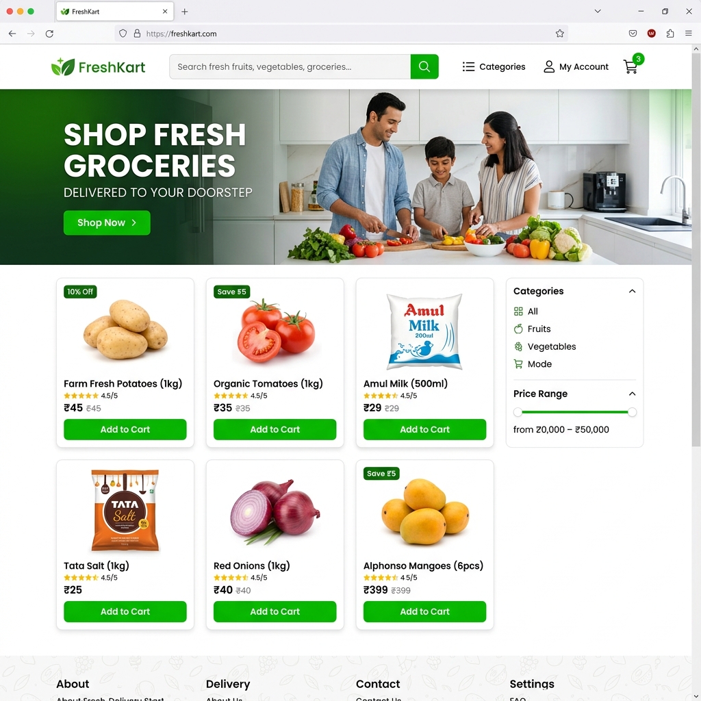 Daily Fresh Mart — Local Delivery E-Commerce
